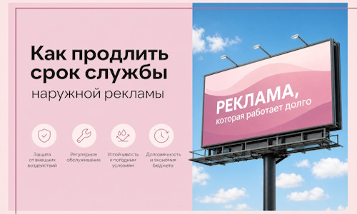 Как продлить срок службы наружной рекламы в Гагарине