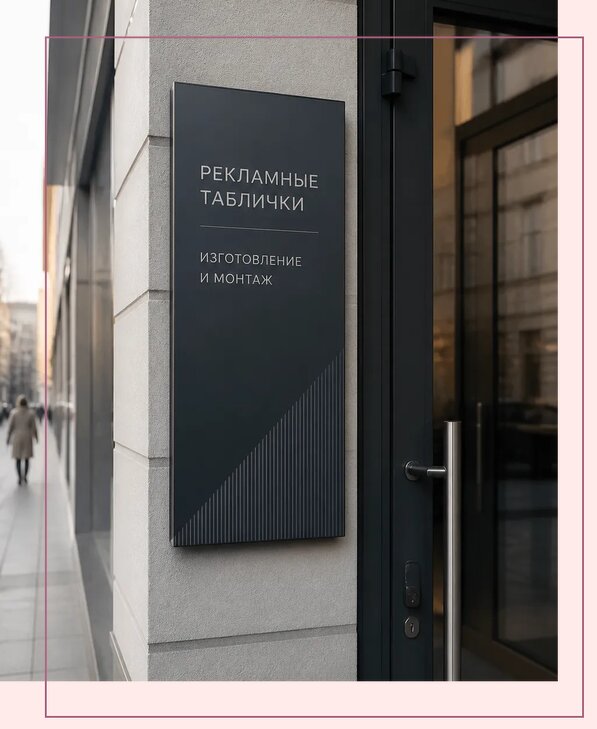 Рекламные таблички в Гагарине по цене от 4682 р. | Аванза-Ггр